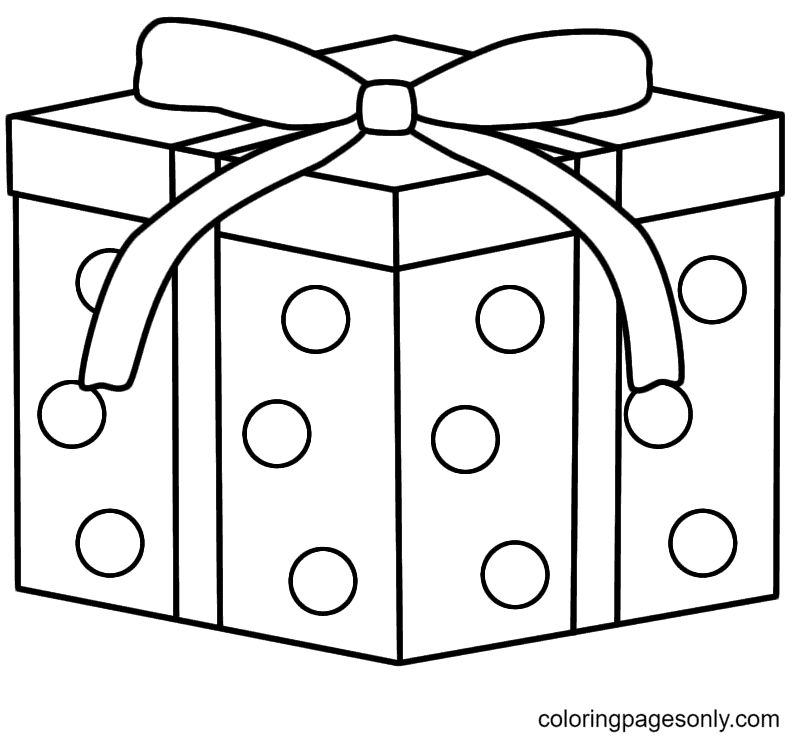 Presents Christmas Coloring Page