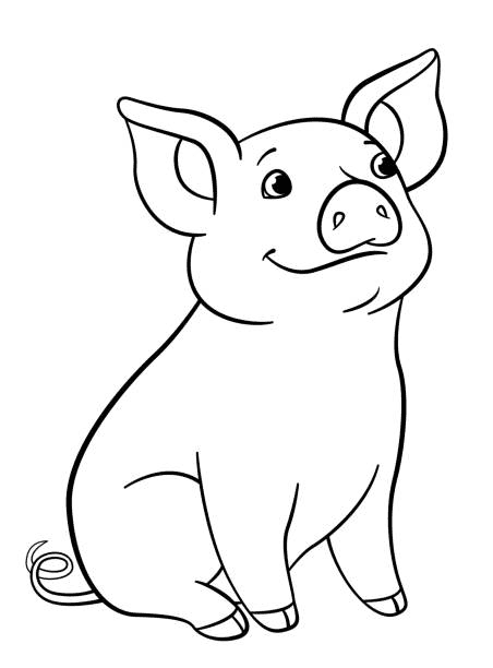 Pretty Pig Coloring Pages