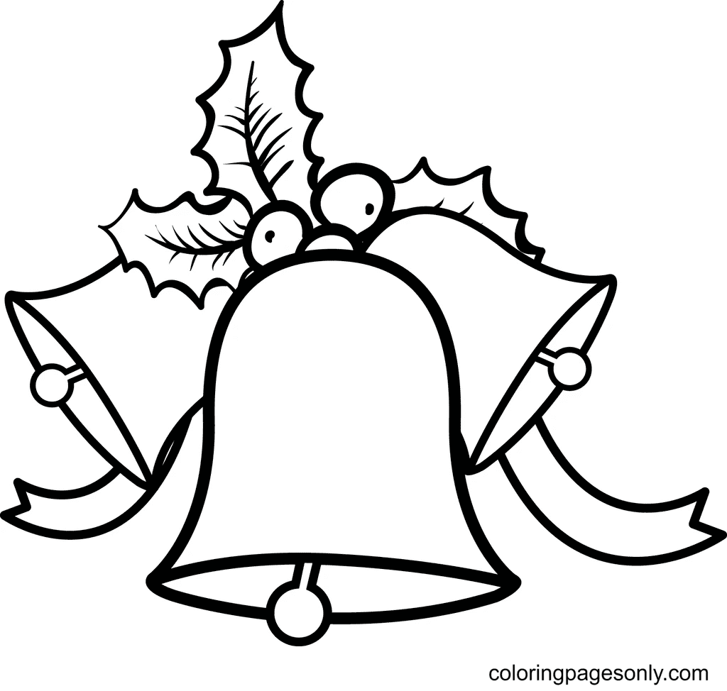 Imagen de campanas de Navidad imprimible de Campanas de Navidad