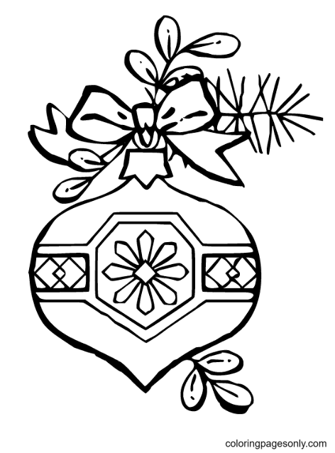 Printable Christmas Ornament Coloring Pages