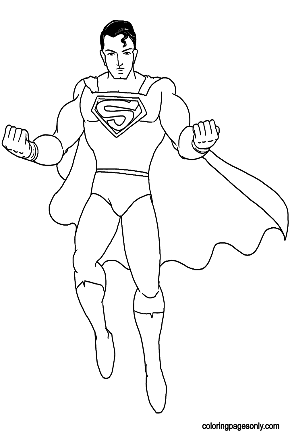 Printable Supermen Coloring Pages