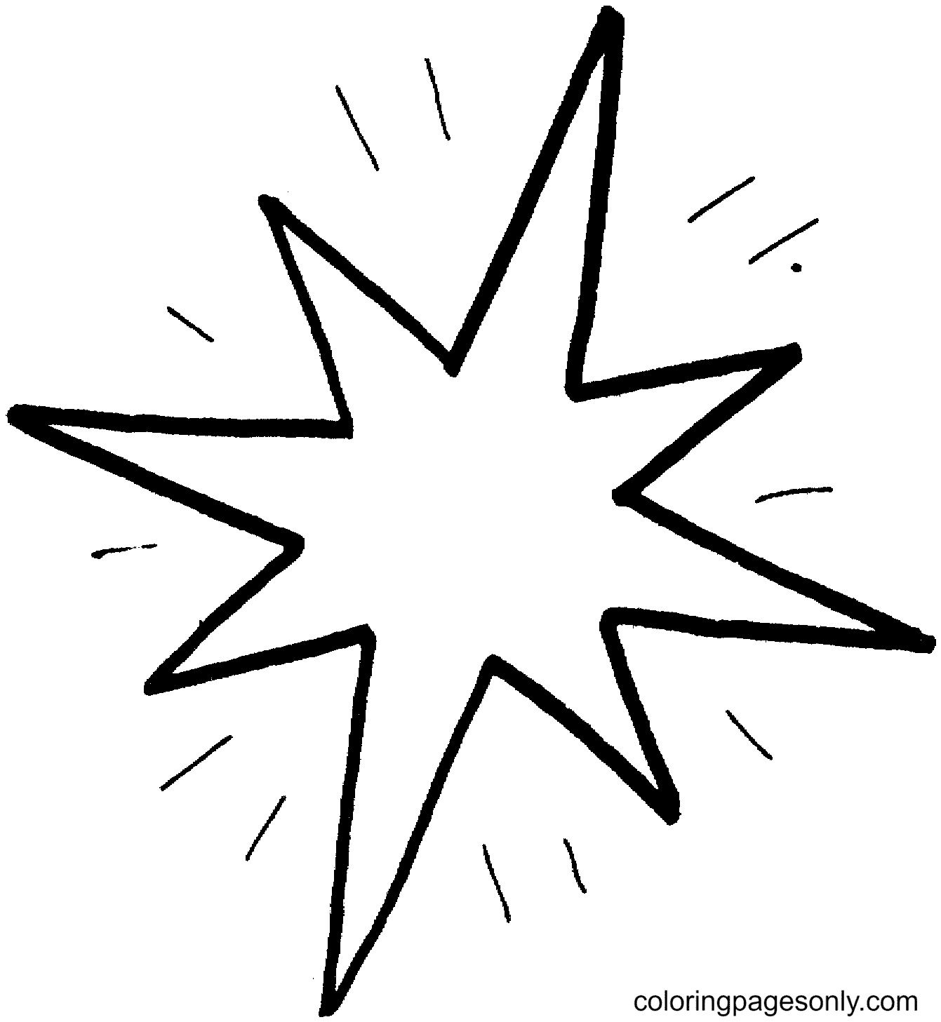 Stralende ster van ster