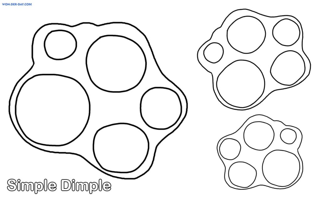 Simple Dimple Coloring Pages