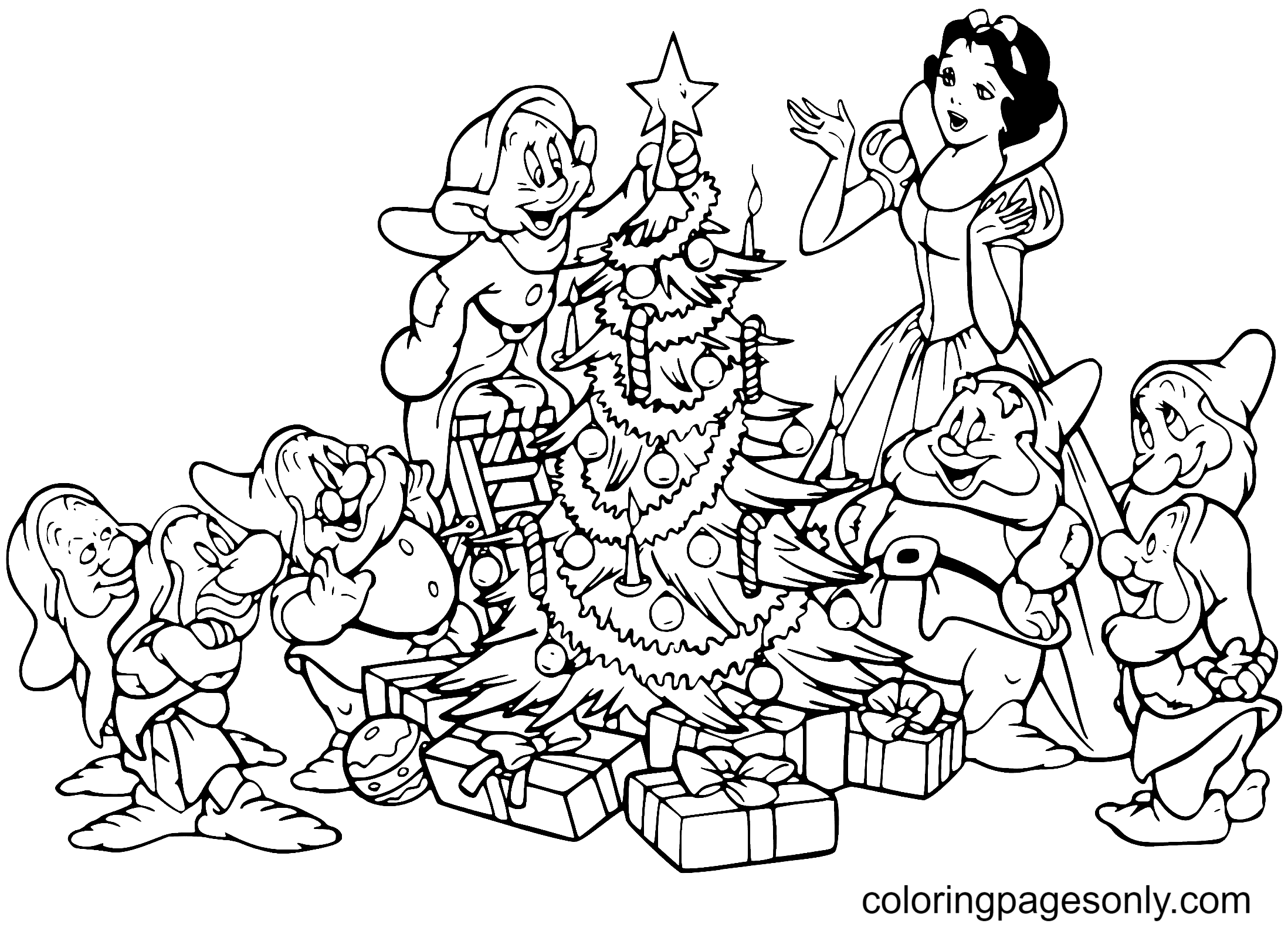 52  Coloring Pages Disney Christmas Tree  Latest