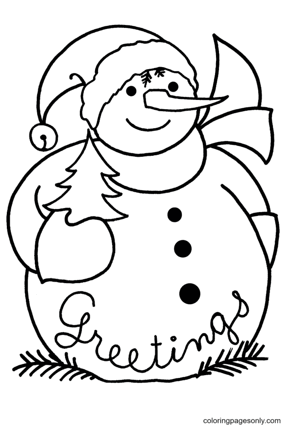 Snowman Coloring Pages - Coloring Pages For Kids And Adults