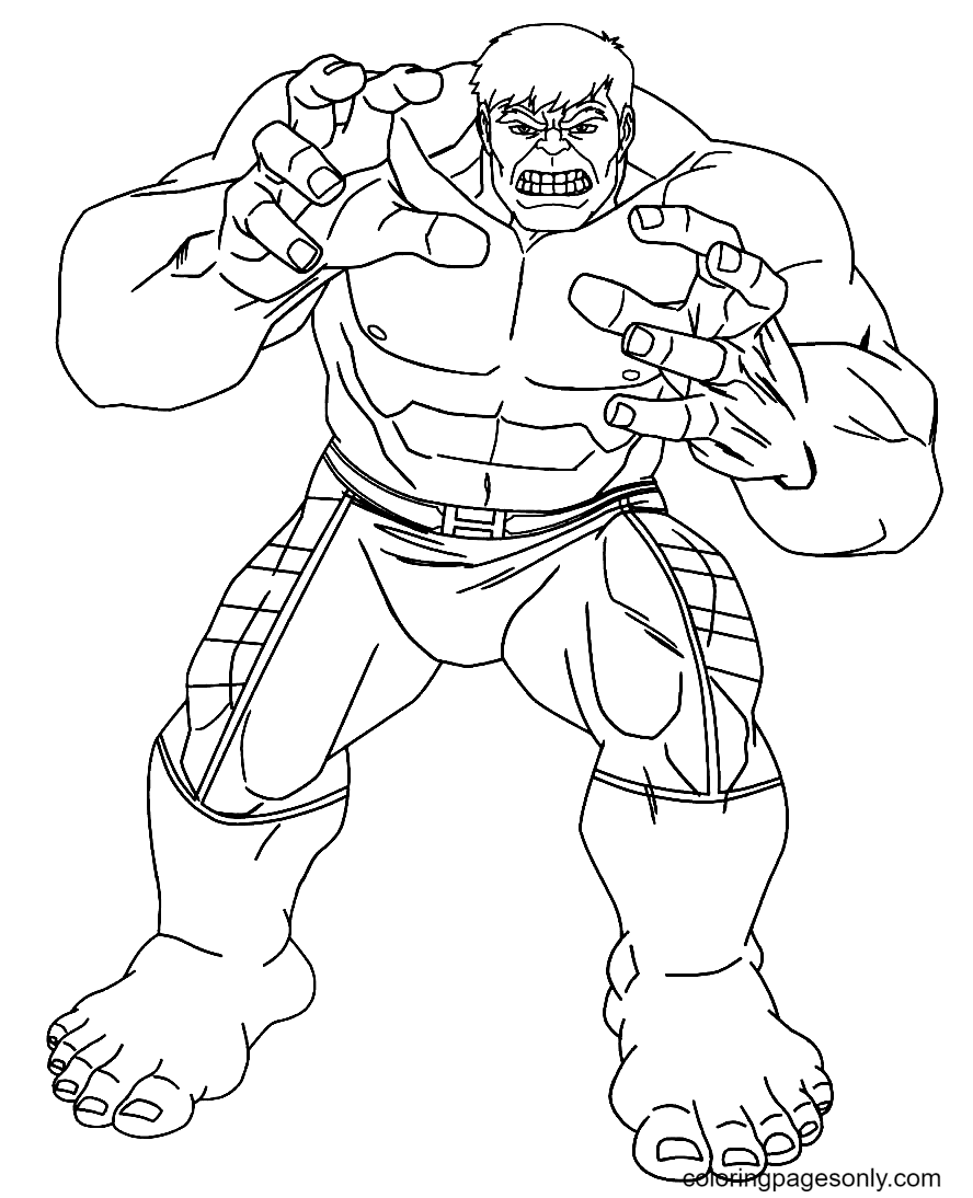 Superhero Hulk from Avengers