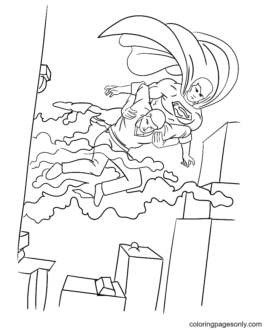 Superman Coloring Sheet - Superman Coloring Pages - Coloring Pages For ...