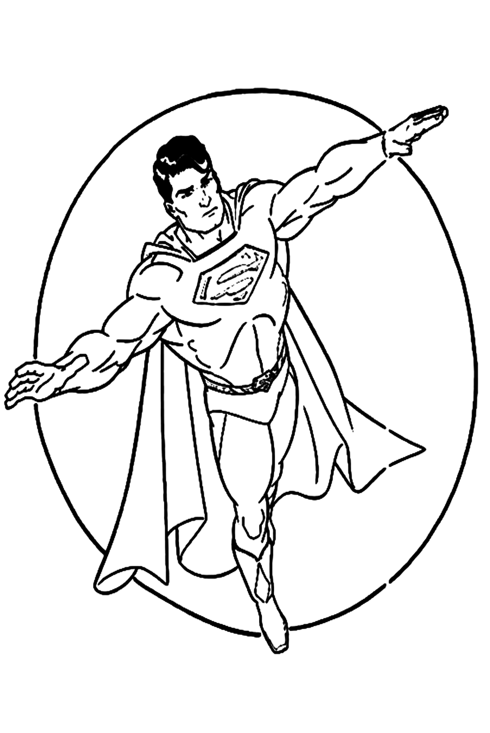Superman Hero Coloring Pages