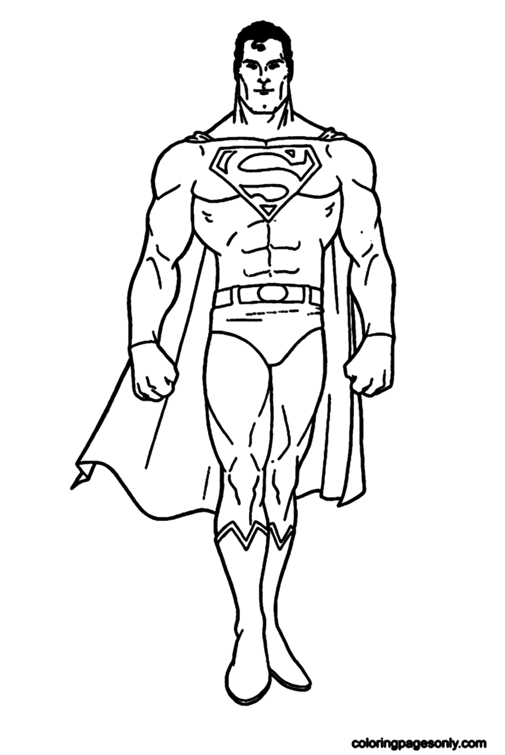 Superman is Super Strong Coloring Pages
