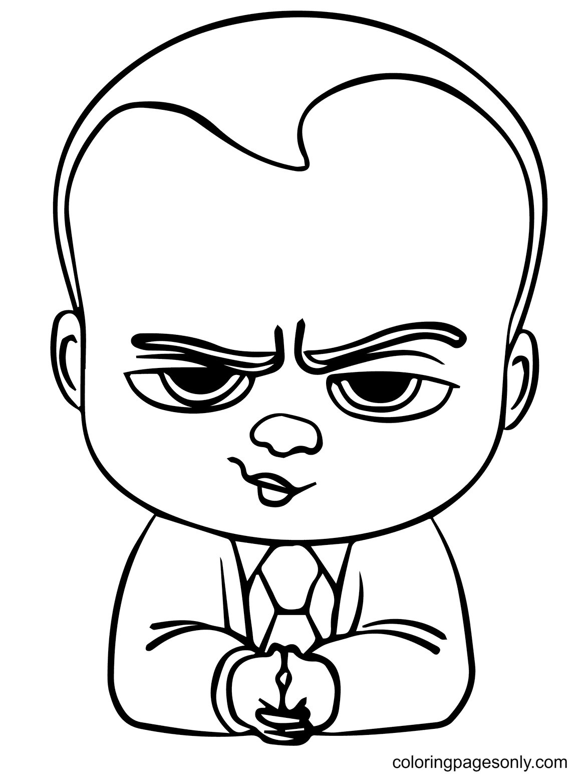 The Boss Baby Coloring Page