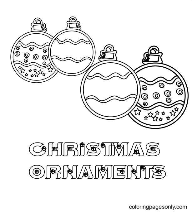 De kerstballen van Christmas Ornaments
