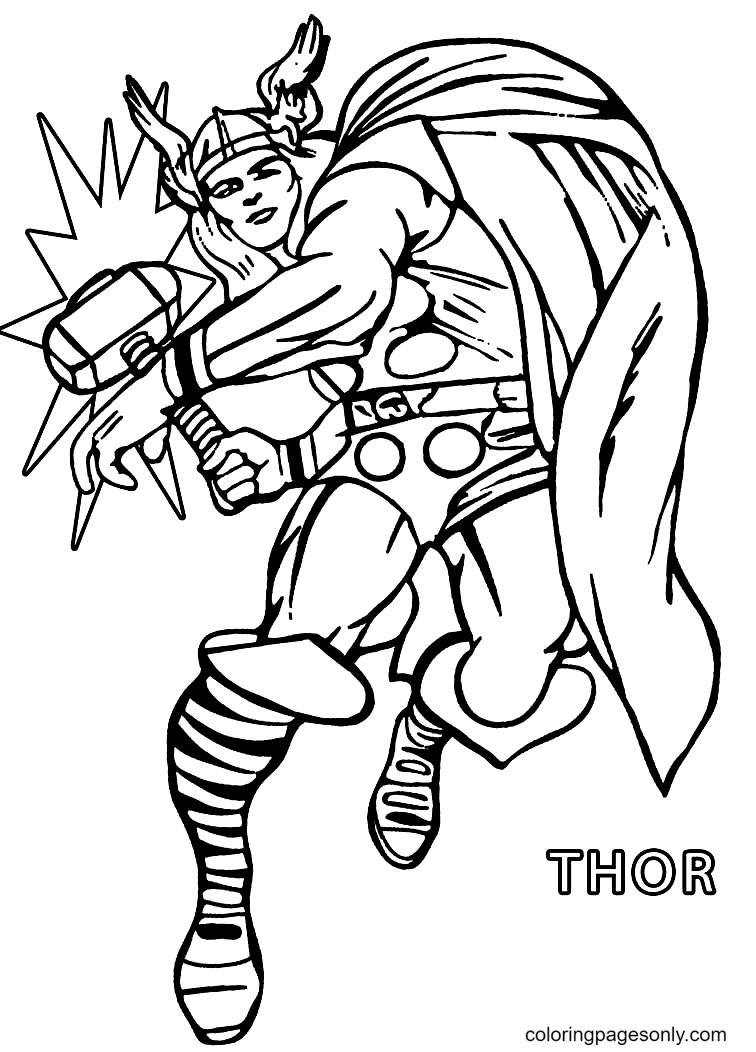 El poder de Thor de los Vengadores
