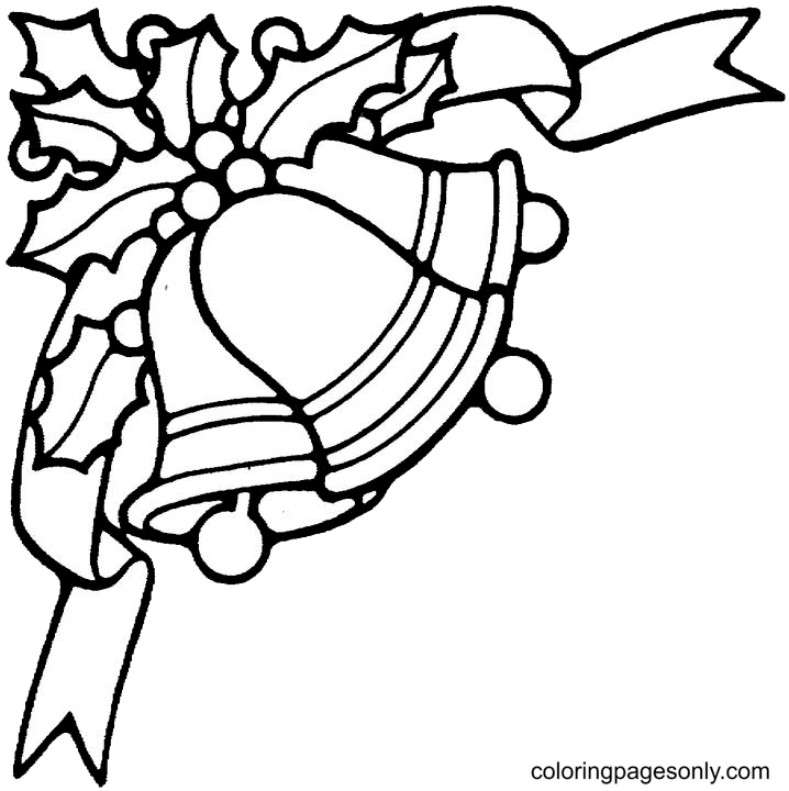 Three Christmas Bells Coloring Pages