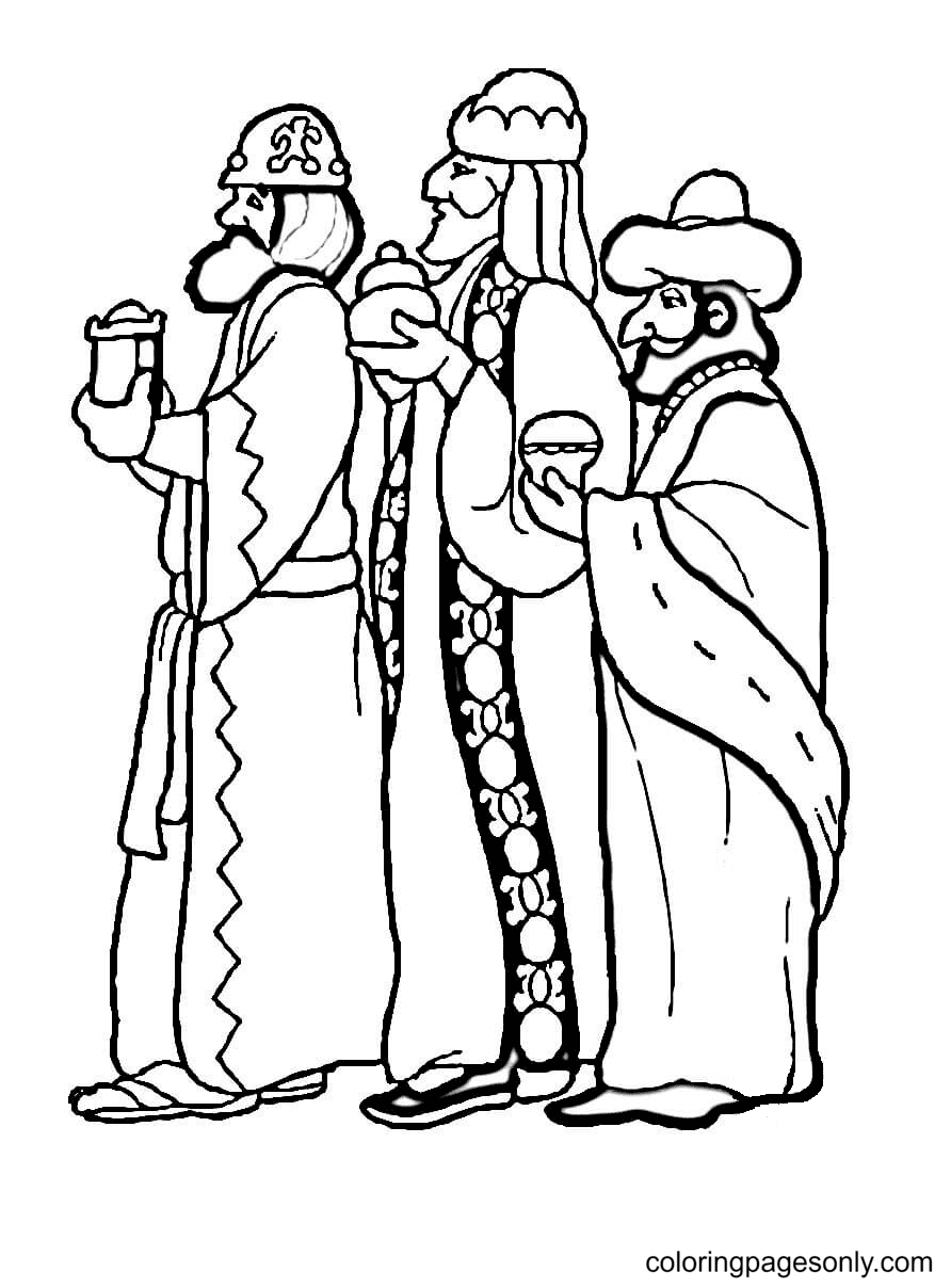 Three Wise Men Coloring Pages