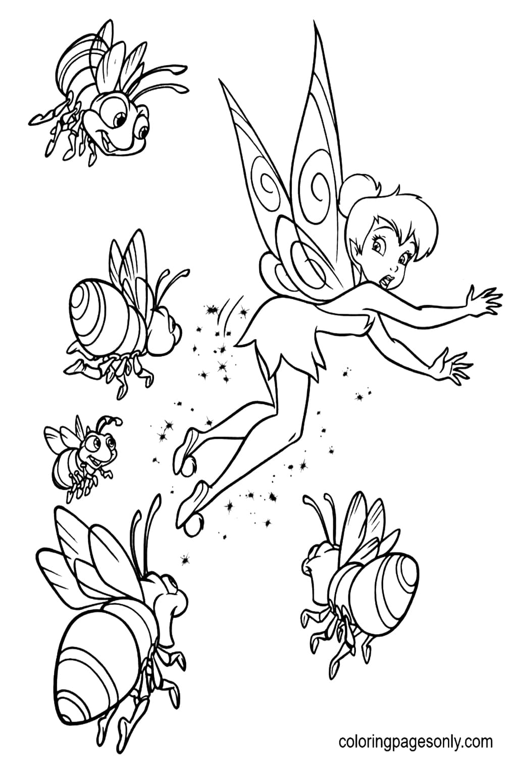 TinkerBell with Fireflies from Tinkerbell