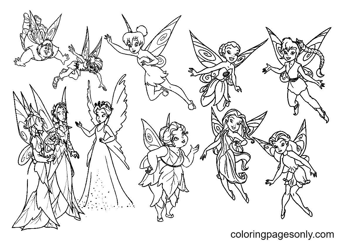 Arriba 70 Imagen Dibujos De Tinkerbell Y Sus Amigas Thptletrongtan edu vn