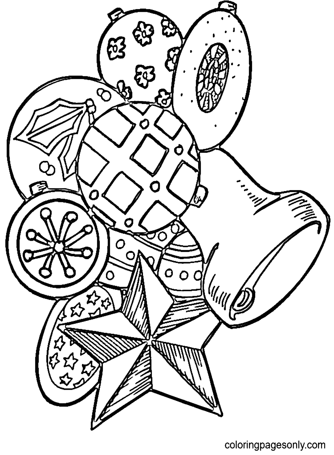 Toys For Christmas Coloring Page