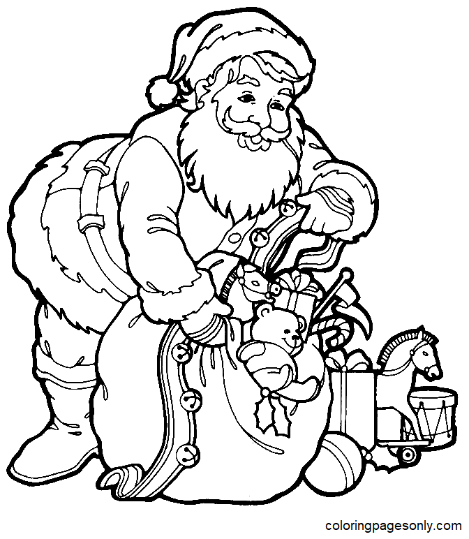 Trendy Design Ideas Santa Claus Coloring Page