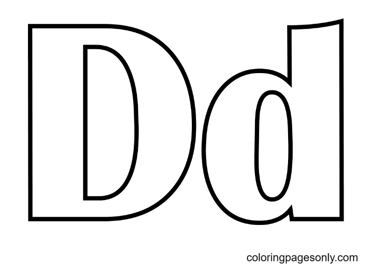 Due lettere D dalla lettera D