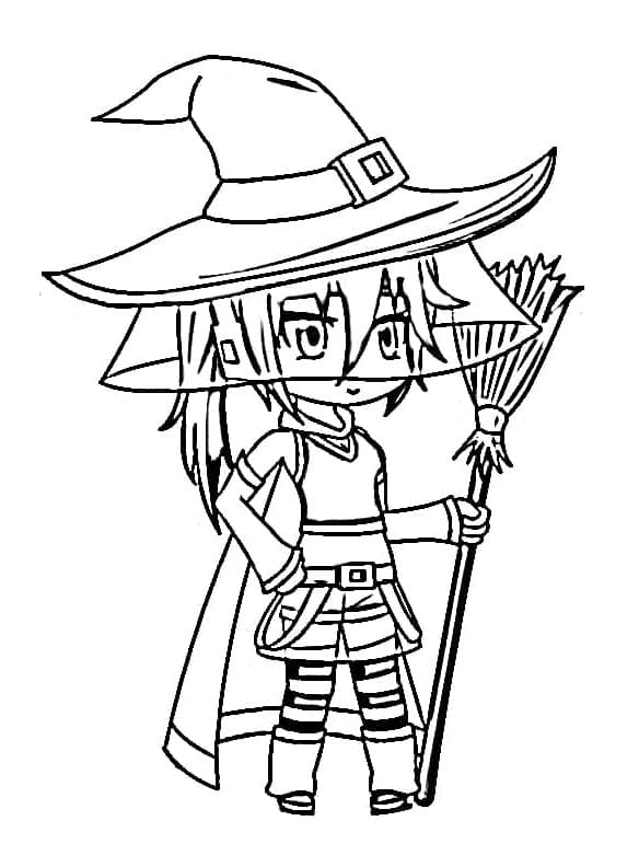 Witch Gacha Life Coloring Pages