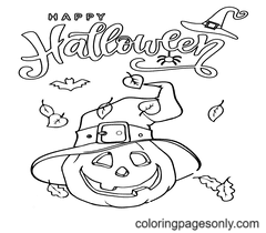 Abóboras de Halloween para colorir