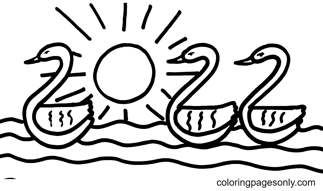 2022 Cute Coloring Page