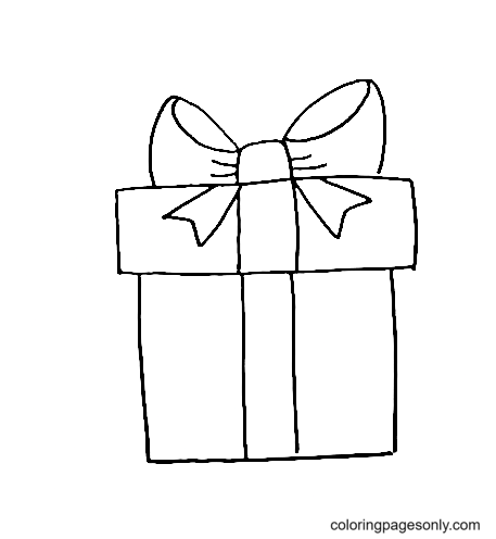 A Christmas Present Coloring Page
