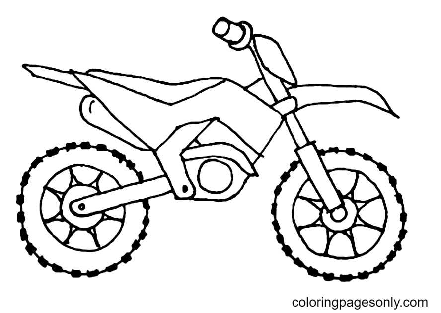 Een crossmotor van Dirt Bike
