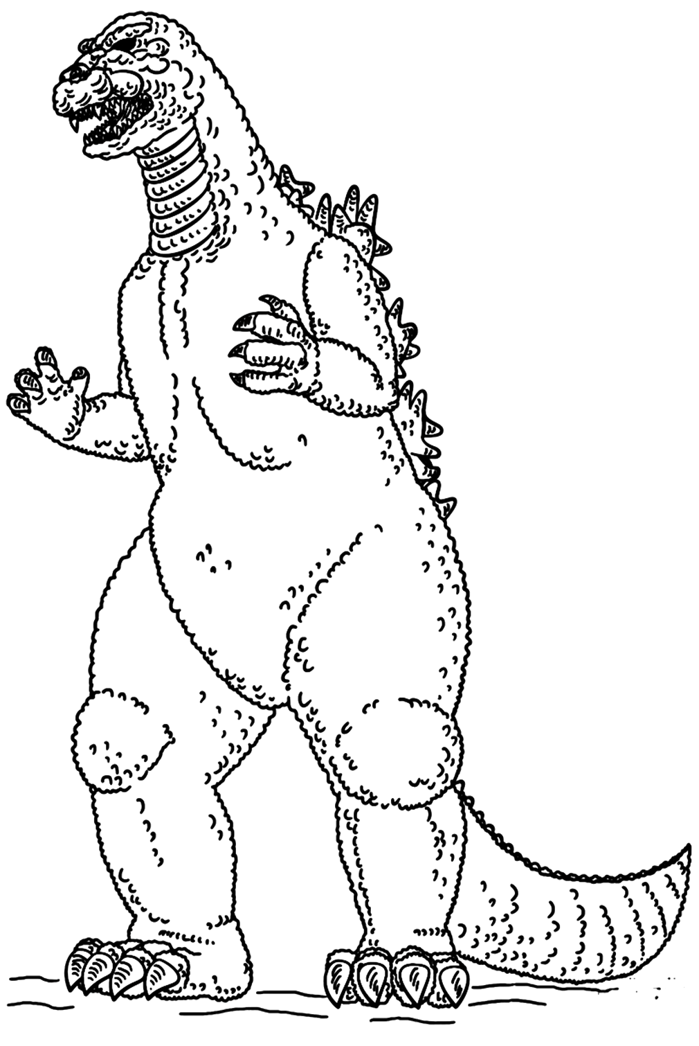 A Godzilla Coloring Pages