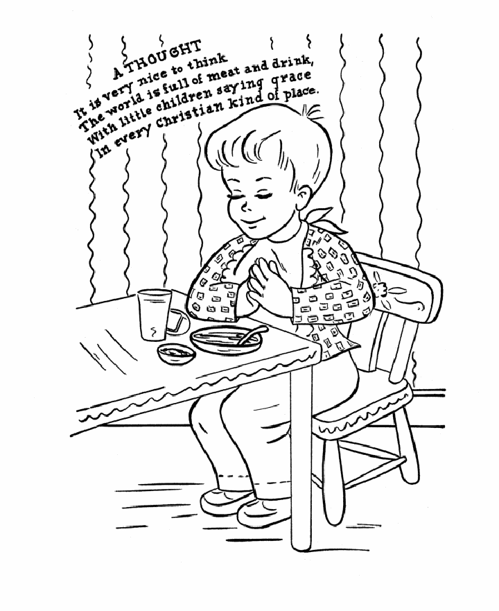 A Thought Nursery Rhymes Coloring Page