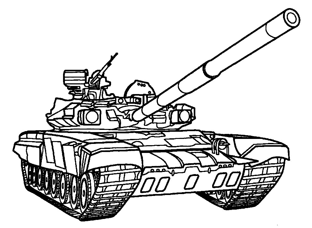 A Big Beautiful Tank Coloring Pages