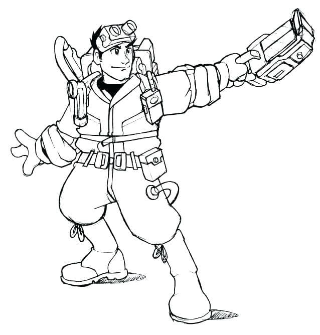 A Blaster For Catching Phantoms Coloring Page