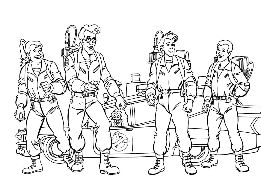 A Cunning Ghostbusters Coloring Page