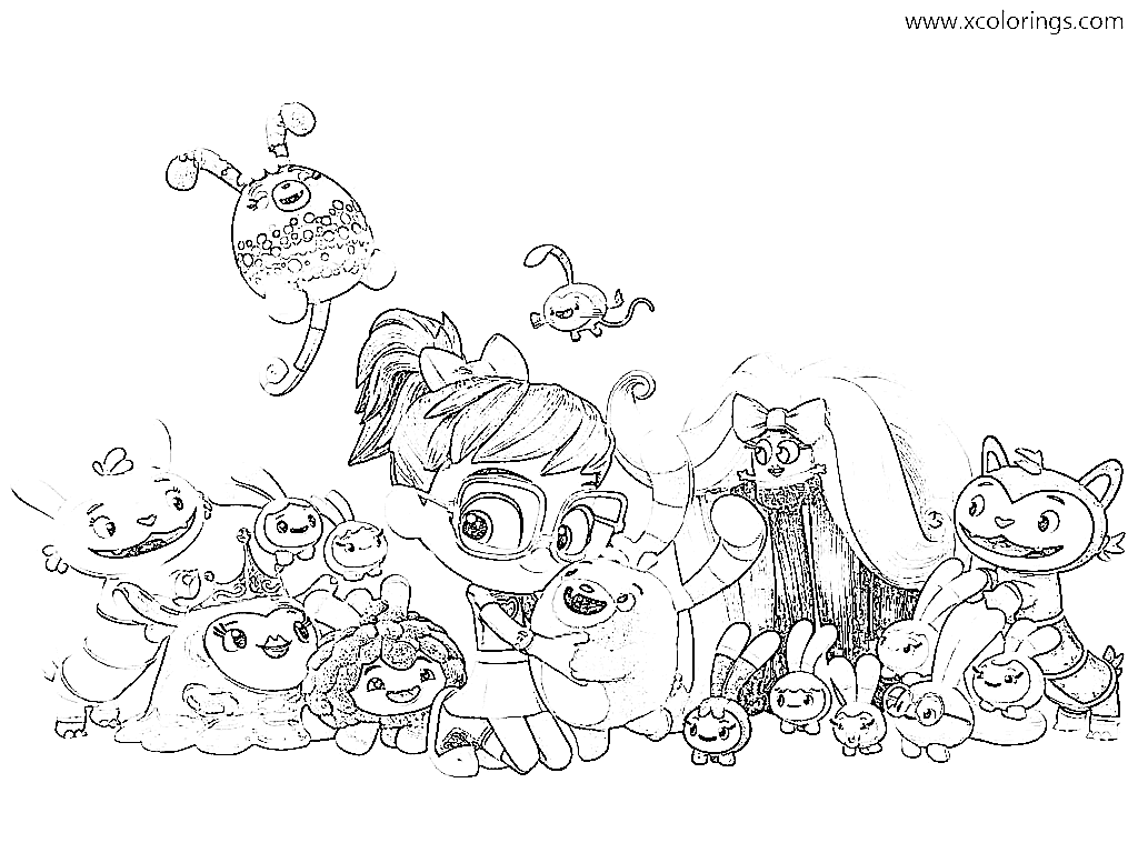 Abby and Friends Coloring Page