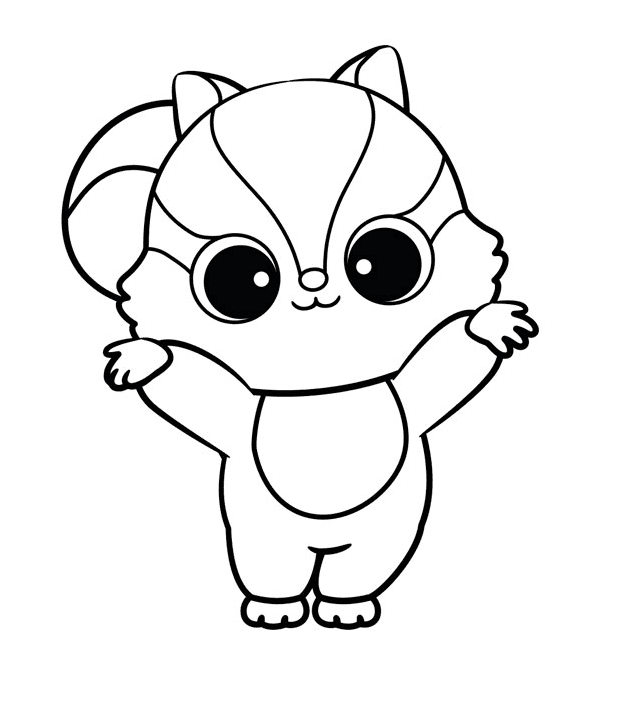 Adorable Chewoo Coloring Page