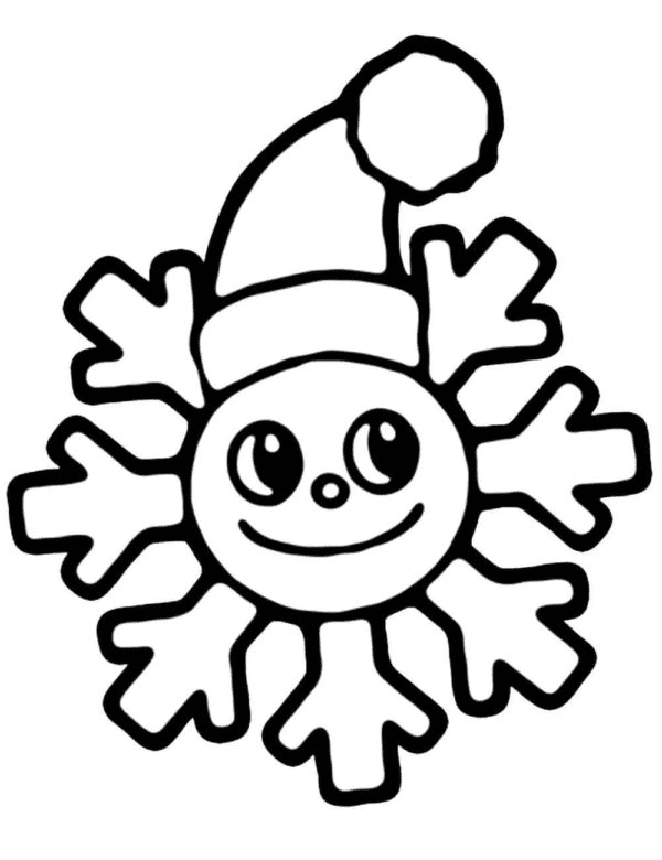 Adorable Snowflake Coloring Pages