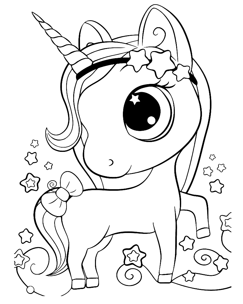 Adorable Unicorn Coloring Pages   Unicorn Coloring Pages ...