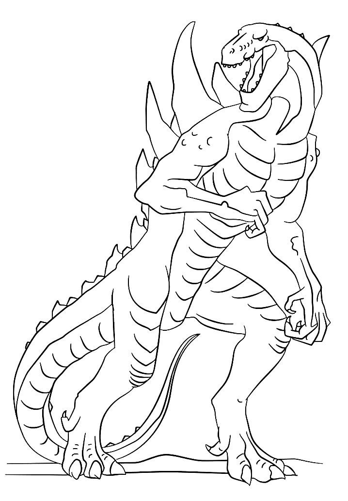 Animated Godzilla Coloring Pages