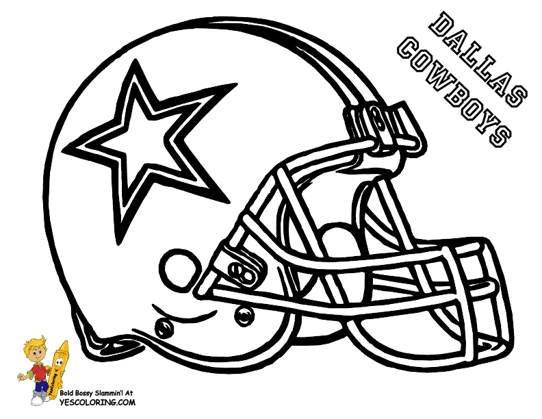 Anti-Skull Cracker Football Helmet Coloring Page