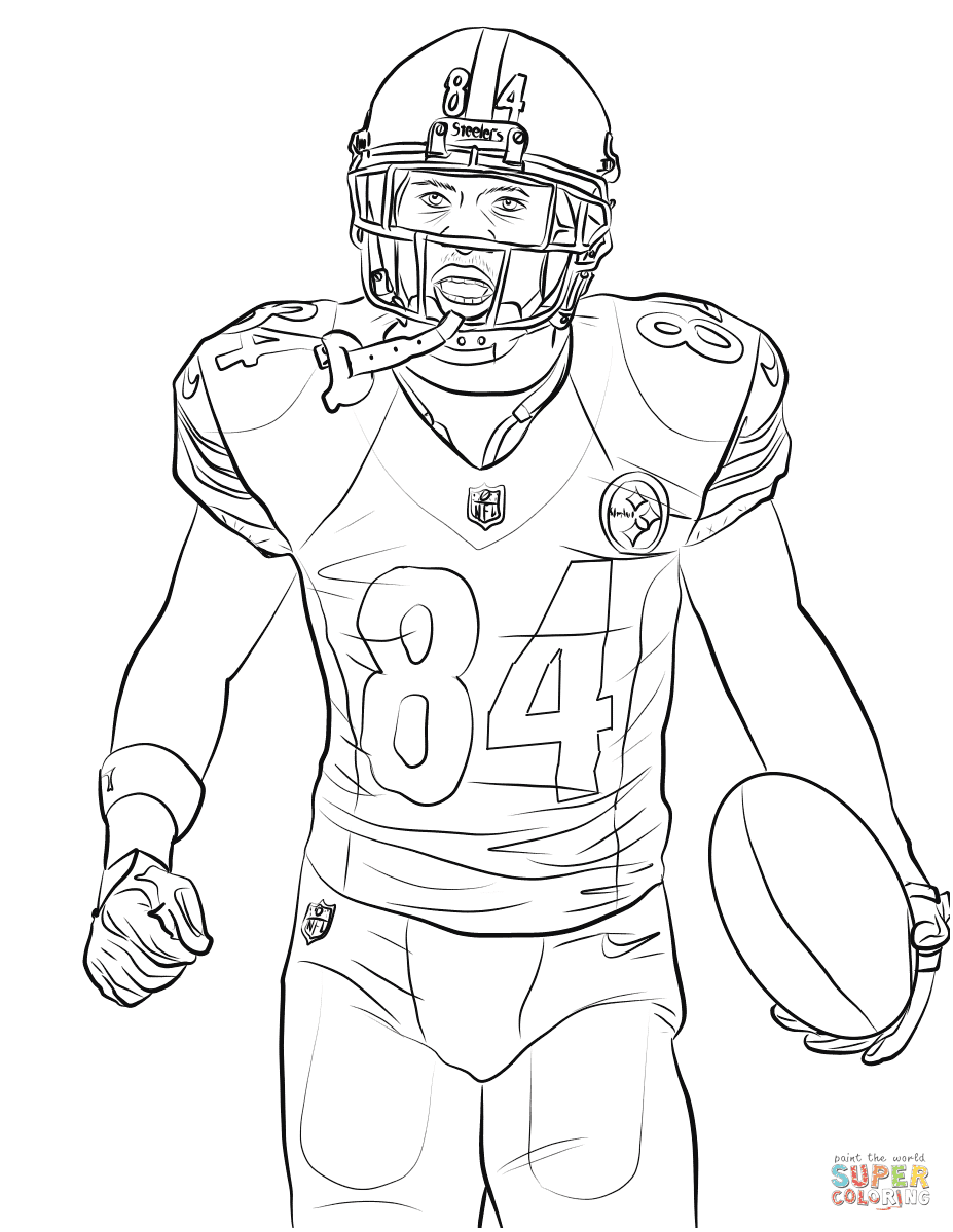 Football Player Coloring Pages Free Printable Coloring Pages
