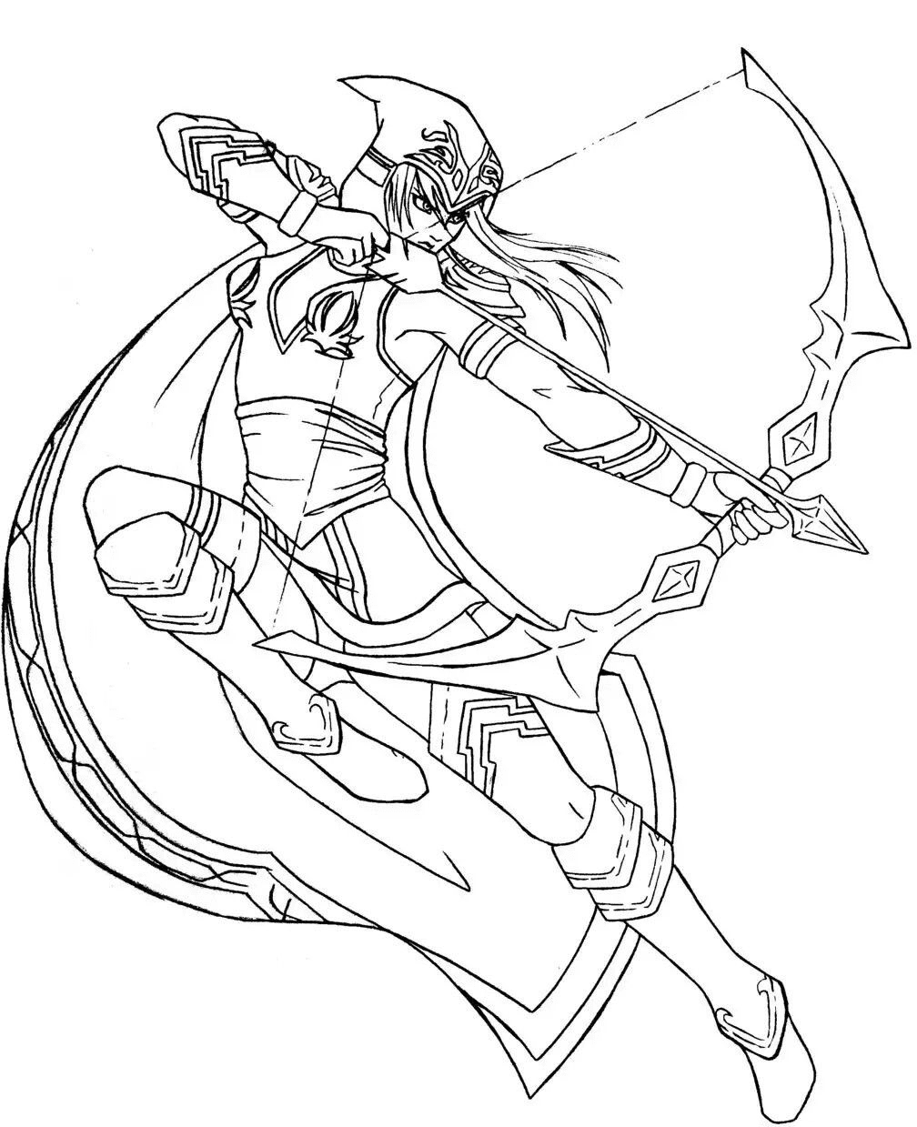 Ashe Coloring Page