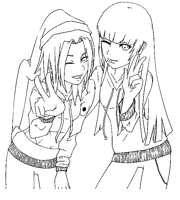 cute bff coloring pages