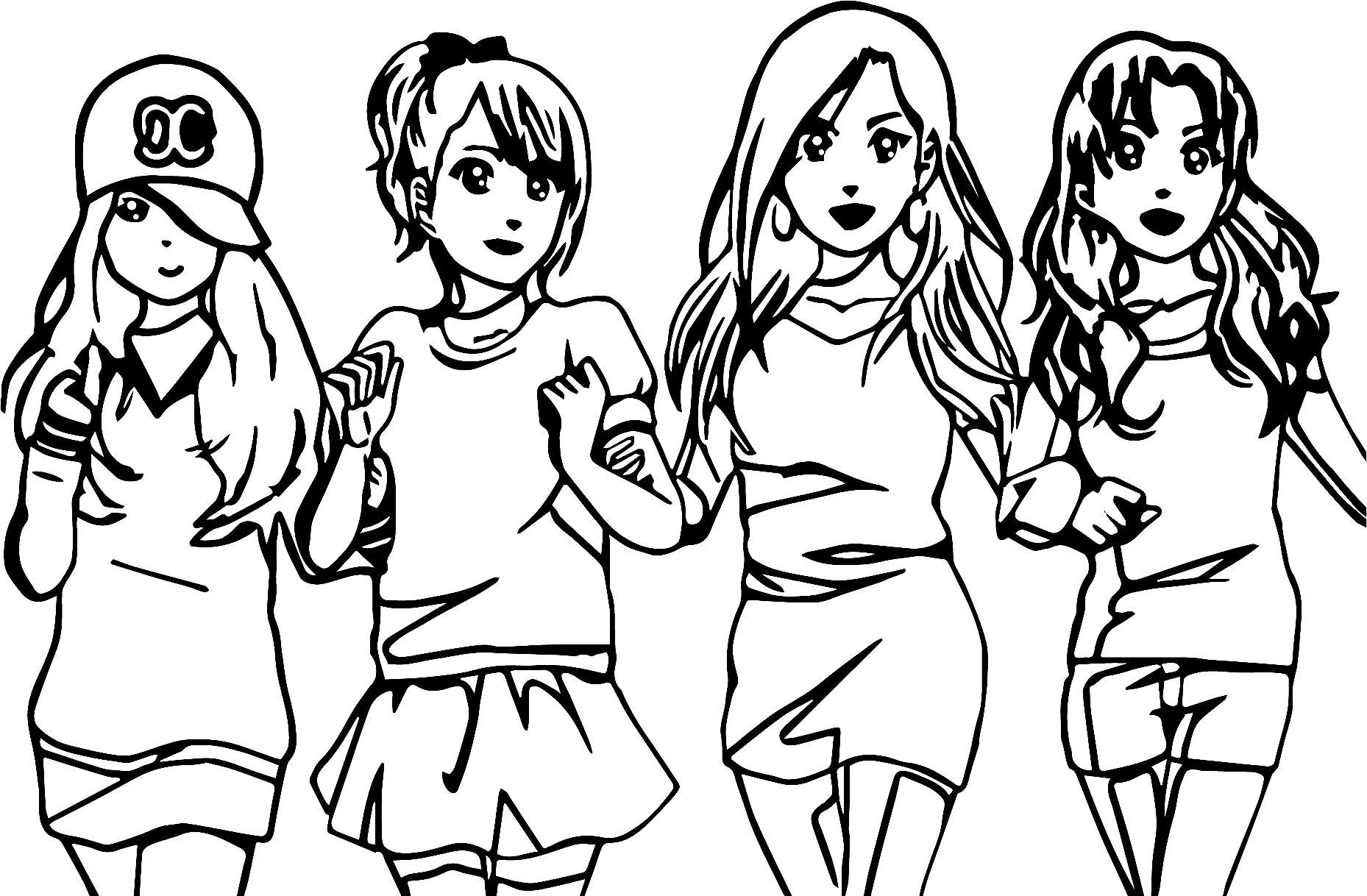 BFF Printable Coloring Pages