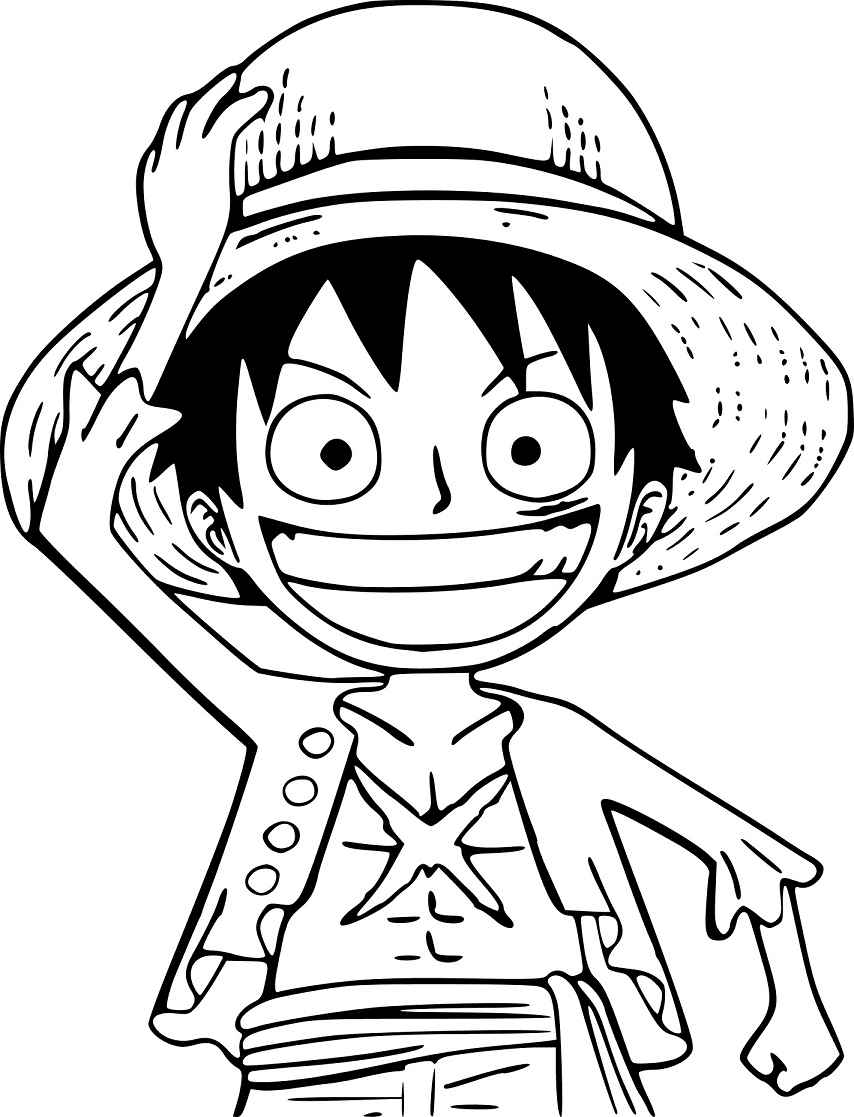 Baby Luffy Laughing from Luffy