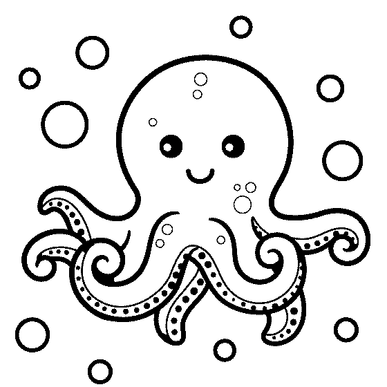 Pulpo bebé de Octopus