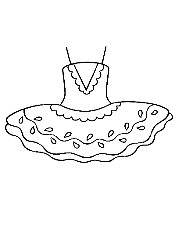 Ballerina Dress Coloring Pages