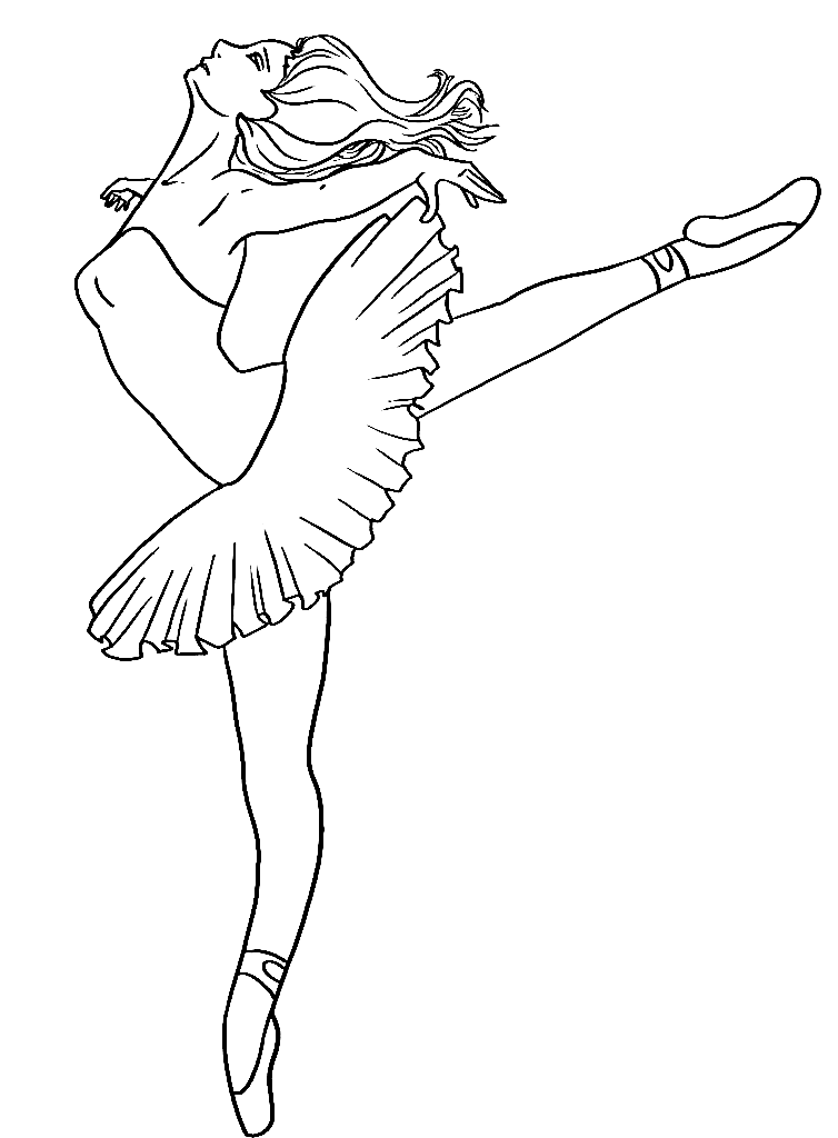 Skæbne Sørge over Normalt Ballerina For Kids Coloring Pages - Ballerina Coloring Pages - Coloring  Pages For Kids And Adults