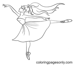 Ballerina da colorare