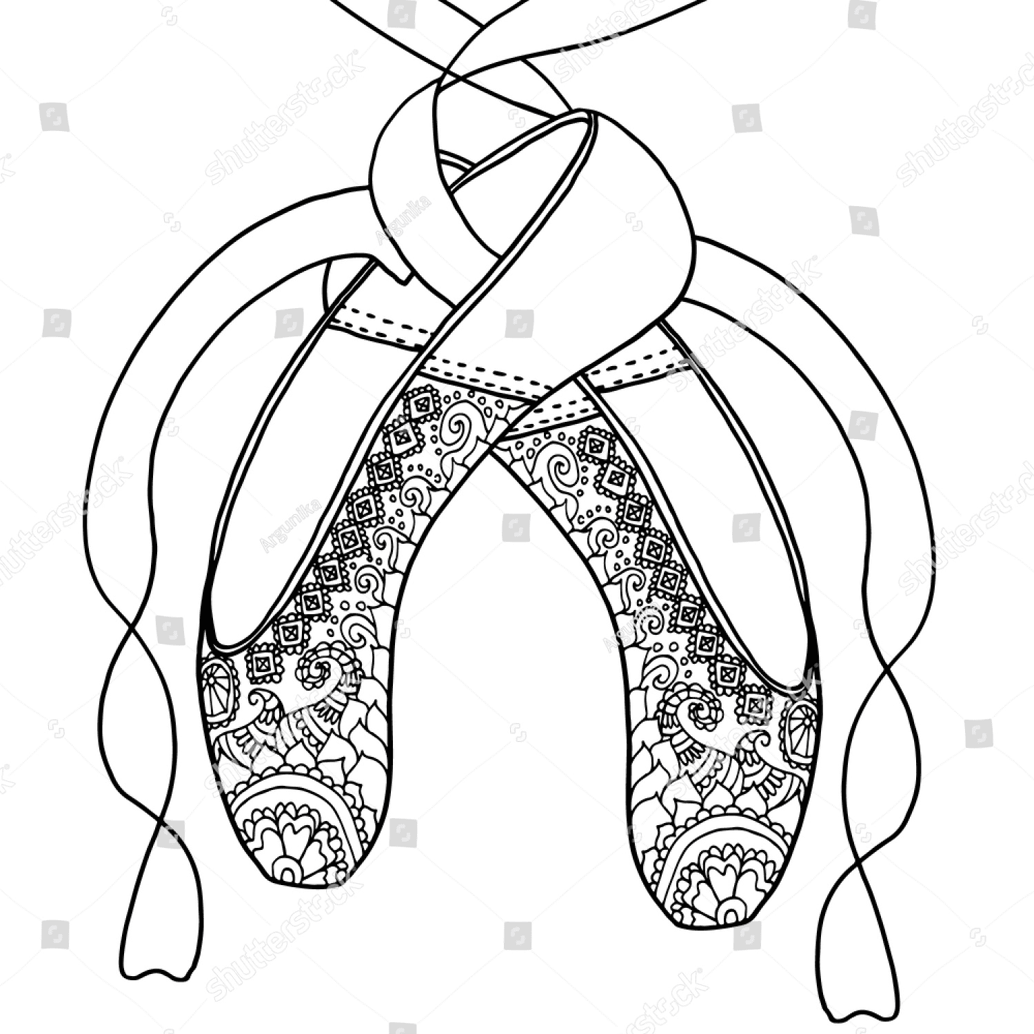 Ballet Shoes Coloring Pages