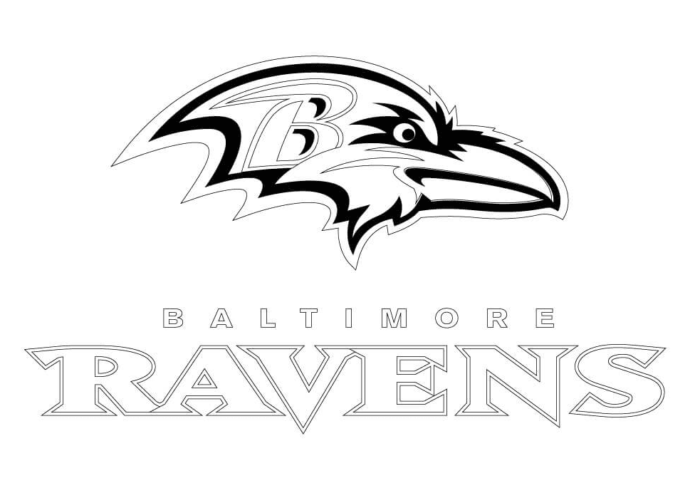 Baltimore Ravens Coloring Page
